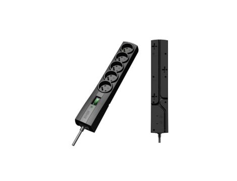 Listwa przeciwprzepięciowa Ever Classic T/LZ09-CLA050/0000 (5 x UTE 10 A 5m kolor czarny)