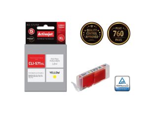 Tusz Activejet ACC-571YNX (zamiennik Canon CLI-571Y XL Supreme 12 ml żółty)