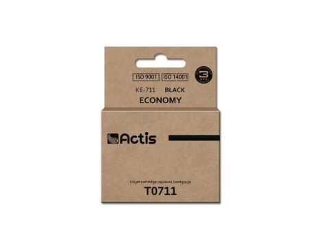 Tusz ACTIS KE-711 (zamiennik Epson T0711, T0891, T1001 Standard 15 ml czarny)