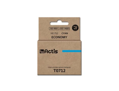 Tusz ACTIS KE-712 (zamiennik Epson T0712, T0892, T1002 Standard 13.5 ml niebieski)
