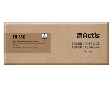 Toner ACTIS TH-55X (zamiennik HP 55X CE255X, Canon CRG-724H Standard 12500 stron czarny)