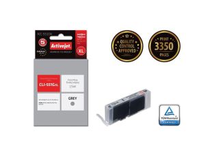Tusz Activejet ACC-551GN (zamiennik Canon CLI-551G Supreme 15 ml szary)