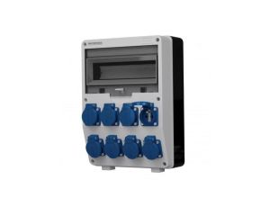 Rozdzielnica budowlana TD 8x230V gniazda Mennekes Doktorvolt 6893