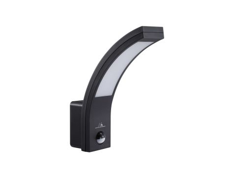 Lampa LED z czujnikiem ruchu Maclean, czujnik ruchu PIR, kolor czarny, 10W, IP54, 750lm, barwa neutralna biała (4000K) MCE244 B