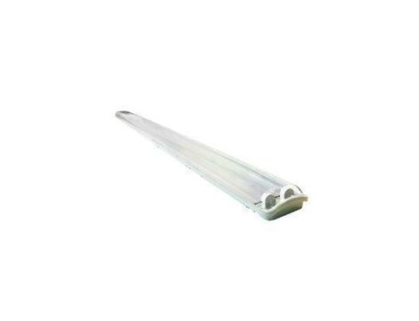 Oprawa do świetlówek T8 led 120cm 2x36W PS/ABS z odbłyśnikiem ip65 zasilanie jednostronne SI-LIGHT