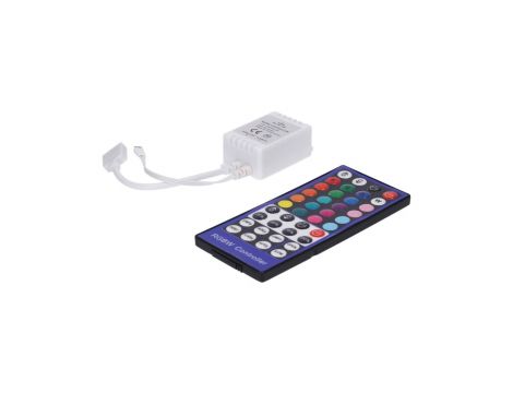 Sterownik LED RGBW 4x2A 40-key IR 12-24V Prescot