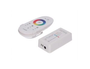 Sterownik LED RGBW 4x6A touch RF biały komplet pilot+uchwyt 12-24V Prescot