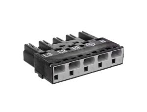 Wtyk 5-torowy czarny WINSTA 770-415 /50szt./