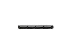 Qoltec Patch panel RACK 24 porty kat.6 UTP Czarny