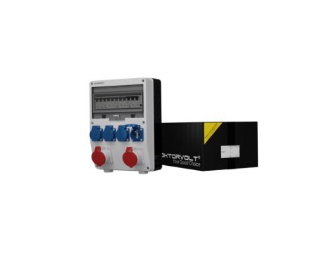 Rozdzielnica budowlana TD-S/FI 2x16A 4x230V gniazda Mennekes Doktorvolt 6862
