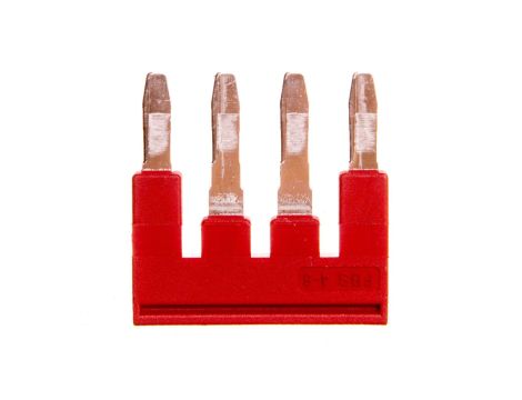 Mostek wtykany 4-biegunowy 6,2mm 32A czerwona FBS 4-6 3030255 /50szt./