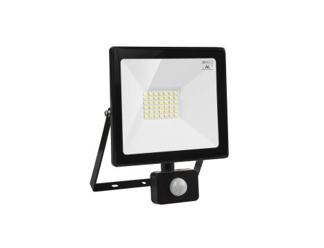 Naświetlacz LED z czujnikiem ruchu Maclean, slim 30W, 2400lm, barwa ciepła biała (3000K), IP44, MCE630 WW PIR