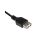Kabel USB, dł. 1m, kolor: Czarny
