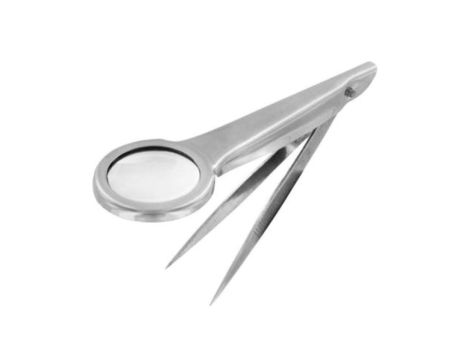 Szkło powiększające, typ: Pęseta z lupą, powiększenie: 1.75X, śr.: 35mm