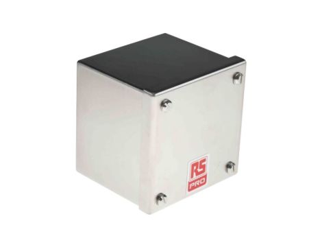 Obudowa do adaptacji, Stal nierdzewna 304 Satynowy 0 Knockouts 100mm x 100 mm x 85mm RS PRO