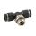 Adapter gwintowany teowy typu gwint – rura, 20 barów