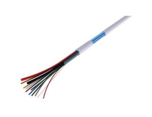 Wielożyłowy kabel do zabezpieczeń Ekranowany, dł. 100m, 2 x 0,75 mm 6 x 0,22 mm CSA, 200 V przy 0,22 mm, 250 V przy