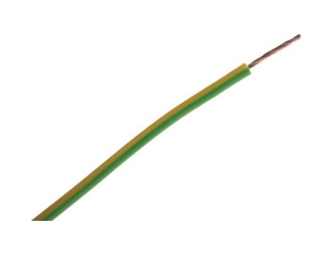 Kabel trzynormowy, dł. 100m 1 mm, 17 A, 1 kV DC, 600 V AC, Maks. +105C Zielony/Żółty Zgodność z trzema normami, RS PRO