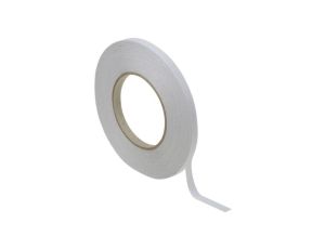 Dwustronna taśma papierowa Nietkane, 9mm x 50m, kolor: Biały, RS PRO