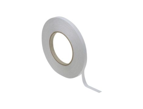 Dwustronna taśma papierowa Nietkane, 9mm x 50m, kolor: Biały, RS PRO