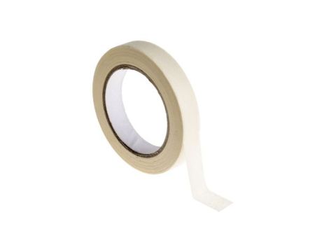 Taśma maskująca, 50m x 19mm x 0.11mm, kolor: Biały, RS PRO