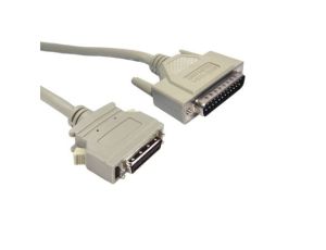 Kabel równoległy, 10m, Drukarka, Szary, Aluminium/mylar