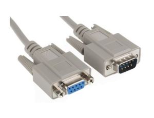 Kabel szeregowy, długość 5m, złącze A: Złącze D9-stykowe męskie, złącze B: Złącze żeńskie D9-stykowe