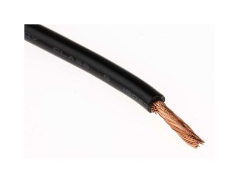 Przewód samochodowy, dł. 30m, 2 mm CSA, kolor: Czarny, 600 V, -40 → +100C, RS PRO Odporność na ogień