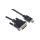 Zespół cyfrowych kabli wideo i monitorowych 3m Wtyk HDMI to Męskie DVI-D Czarny