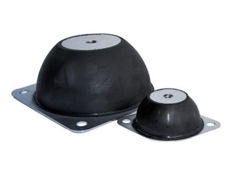 Mocowanie antywibracyjne, M6, Ø 64mm, H 20mm, 9, materiał: Guma naturalna 60 Shore A, RS PRO