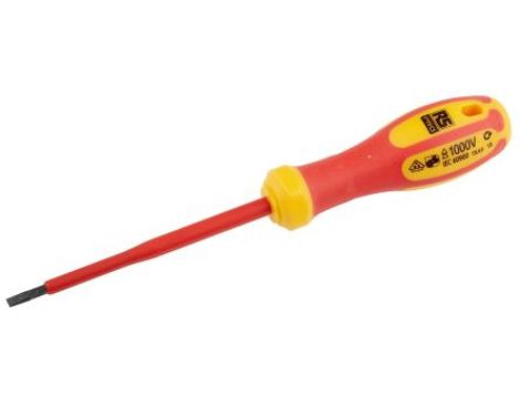 Wkrętak izolowany dla elektryka, grot Płaska 100 mm RS PRO