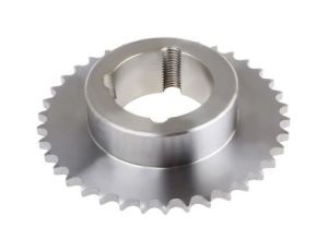 Koło łańcuchowe drabinkowe, 38 zębów, 06B-1, Nakrętka stożkowa, śr toczna: 115.35mm, Stal