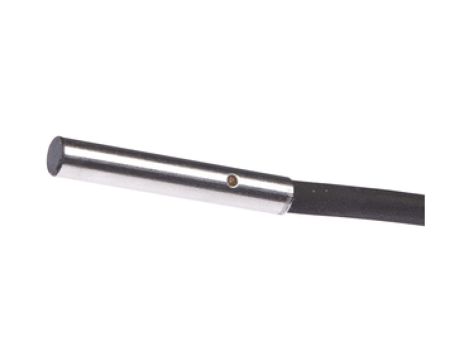 Czujnik indukcyjny fi4 dł: 27mm zabudowany Sn: 0,8mm 10-30V DC NPN NO złącze kablowe 2m IBR41104