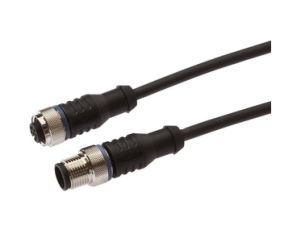 Złącze kablowe M12 żeński 4-PIN prosty M12 męski 4-PIN prosty 4x0,34mm z kablem 0,6m PUR VK060F25