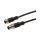Złącze kablowe M12 żeński 4pin prosty M12 męski 4pin prosty 4x0,34mm z kablem 0,6m PUR VK060F25