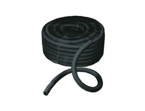 Rura spiralna wysokoelastyczna czarna 320N samogasnąca PVC +5C +60C PV UV fi 8 /30m/