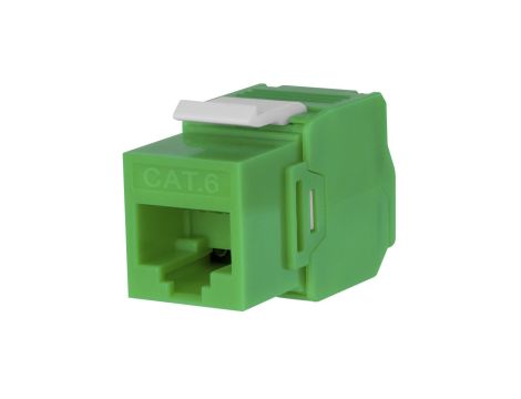 Moduł keystone UTP kat.6 beznarzędziowy zielony NEKU