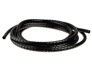 Opaska spiralna, Ø 15 → 16mm, materiał: PA 6, kolor: Czarny, RS PRO
