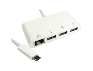 Hub USB USB 3.1 RJ45 1 USB USB C, RS PRO