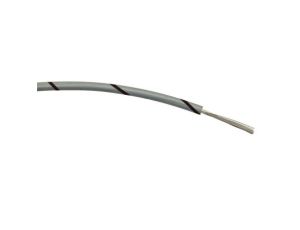 Przewód jednożyłowy linkowy, 0,5 mm, 16/0,2 mm, 20 AWG, PVC, 1 kV AC, Czarny/Szary, dł. 100m, RS PRO
