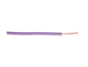 Przewód jednożyłowy linkowy, 2,5 mm, 14 AWG, PVC, 450/750 V, Fioletowy, dł. 100m, RS PRO