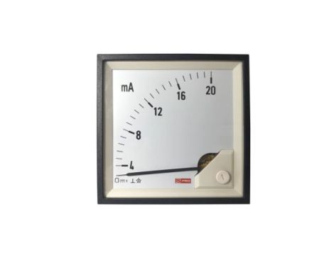 Amperomierz analogowy panelowy 20 (Input)mA DC -10C do +65C RS PRO