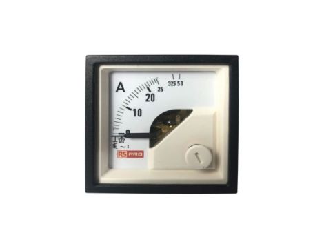 Amperomierz analogowy panelowy 50 (Input)A AC -10C do +65C RS PRO