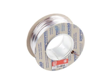 Przewód jednożyłowy linkowy, 2491X, 0,5 mm, 16/0,2 mm, 20 AWG, PVC, 500 V, Brązowy, dł. 100m, RS PRO
