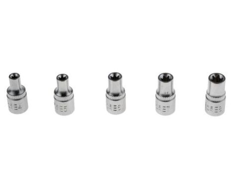 Zestaw nasadek 5 Piece 1/4 cala Kwadratowy Drive RS PRO