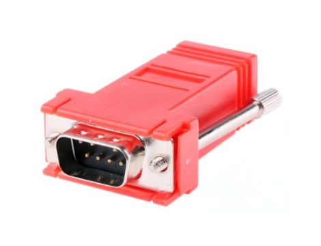 Adapter do złączy RJ, 9-stykowe D-sub męskie, RJ45 żeńskie