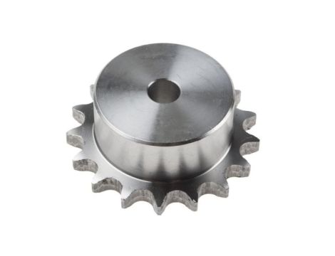 Koło łańcuchowe drabinkowe, 17 zębów, 08B-1, Pilot, śr otworu: 12mm, śr toczna: 69.11mm, Stal