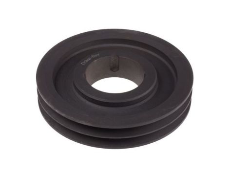 Krążek, śr. całkowita: 185.5mm, śr. otworu: 50mm, l. rowków: 2, Żeliwo, stal