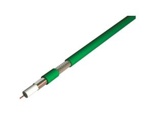 Kabel koncentryczny, 100m, XK100, Polichlorek winylu PVC, Zielony Bez zakończenia Bez zakończenia 100m Odporność na