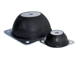 Mocowanie antywibracyjne, M12, Ø 150mm, H 63mm, 500, materiał: Guma naturalna 60 Shore A, RS PRO